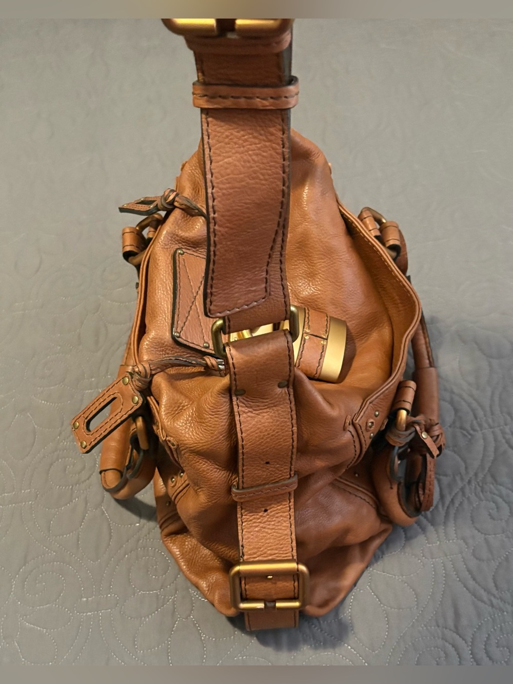 Authentic Vintage Chloé Paddington Leather Satchel Bag – Tan/Cognac - Picture 7 of 15